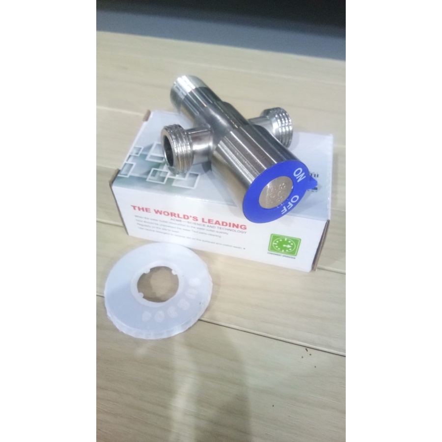 STOP KRAN DOUBLE SUS 304/ DOUBLE STOP VALVE STAINLESS