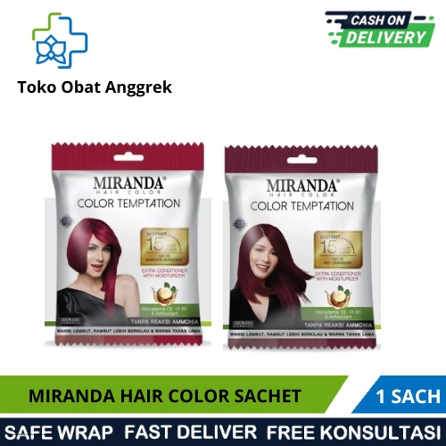 Jual Miranda Hair Color Sachet Pewarna Rambut Sachet Shopee Indonesia