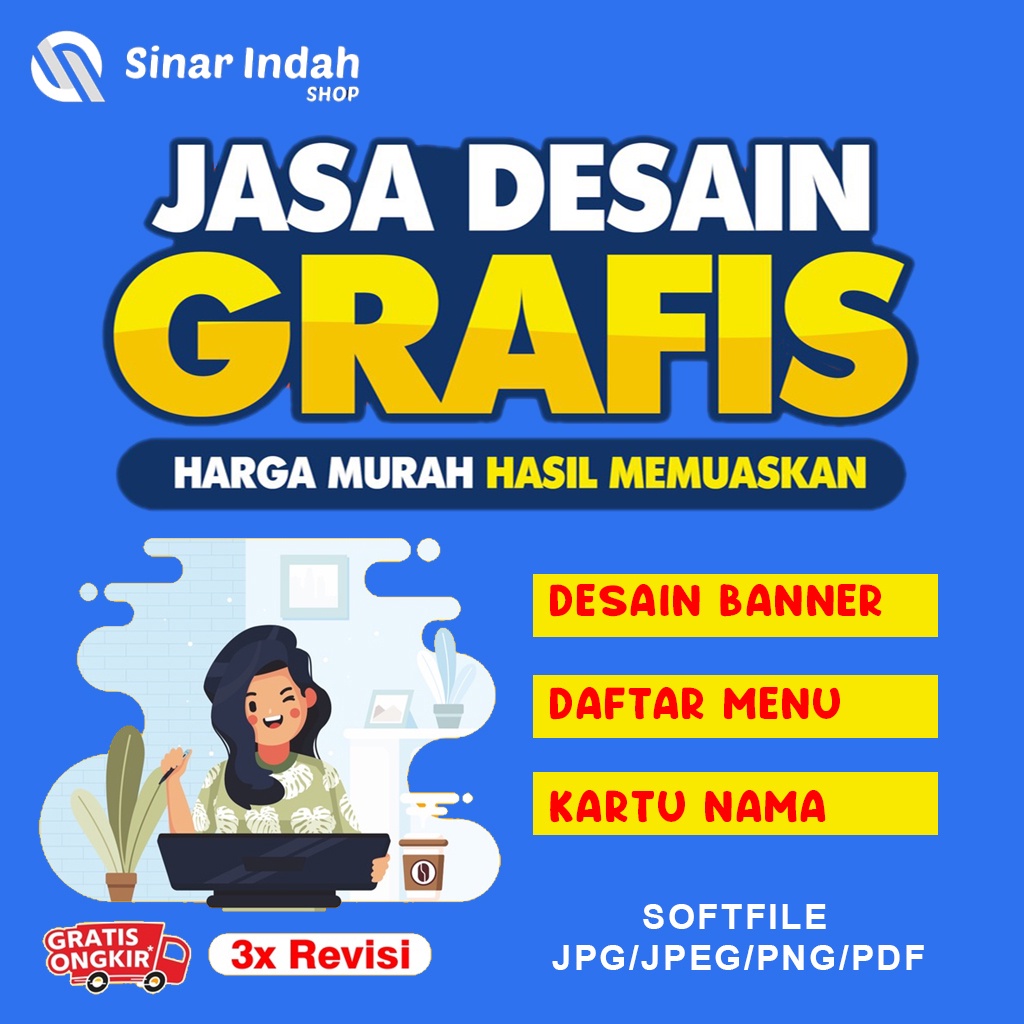 Jasa Desain / Desain Banner Spanduk / Desain Nama bayi / Desain stiker produk