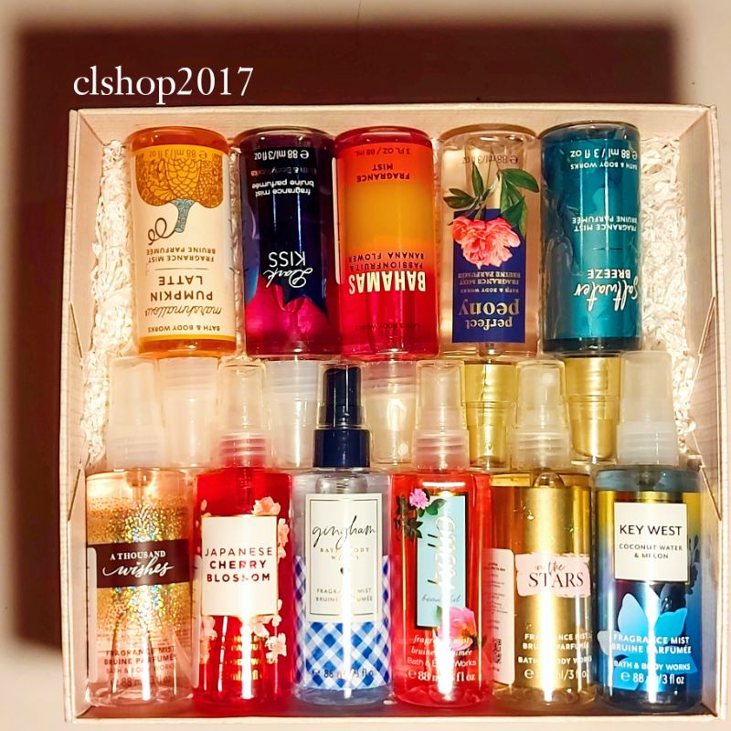 BATH &amp; BODY WORKS BBW PAKET GIFTSET HAMPERS 2IN1 3IN1 4IN1 5IN1 6IN1 7IN1 GINGHAM DARK KISS JAPANESE CHERRY BLOSSOM YOU'RE THE ONE MAD ABOUT YOU A THOUSAND WISHES IN THE STARS INTO THE NIGHT ROSE PERFECT PEONY SUNSET GLOW STRAWBERRY POUND CAKE BAHAMAS