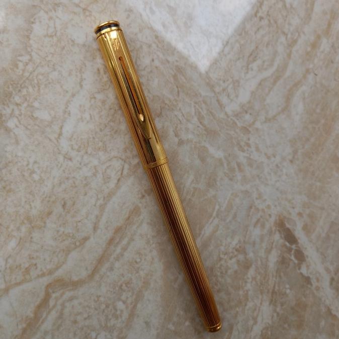 

pulpen waterman L'Etalon gold plated fountain pen nib f made in france