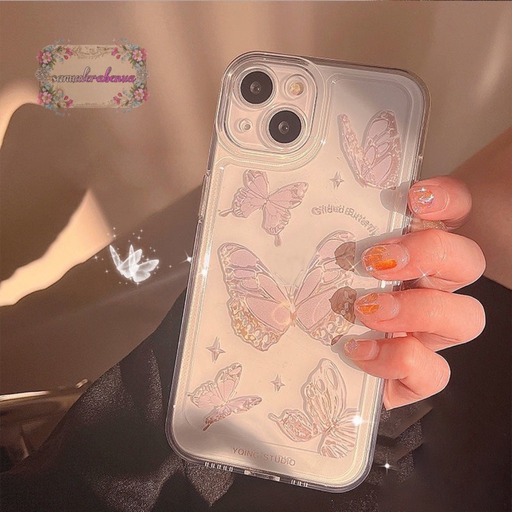 SS116 SOFTCASE TRANSPARAN MOTIF KUPU KUPU IPHONE 12 MINI PRO MAX 13 14 PRO MAX PLUS SB4408