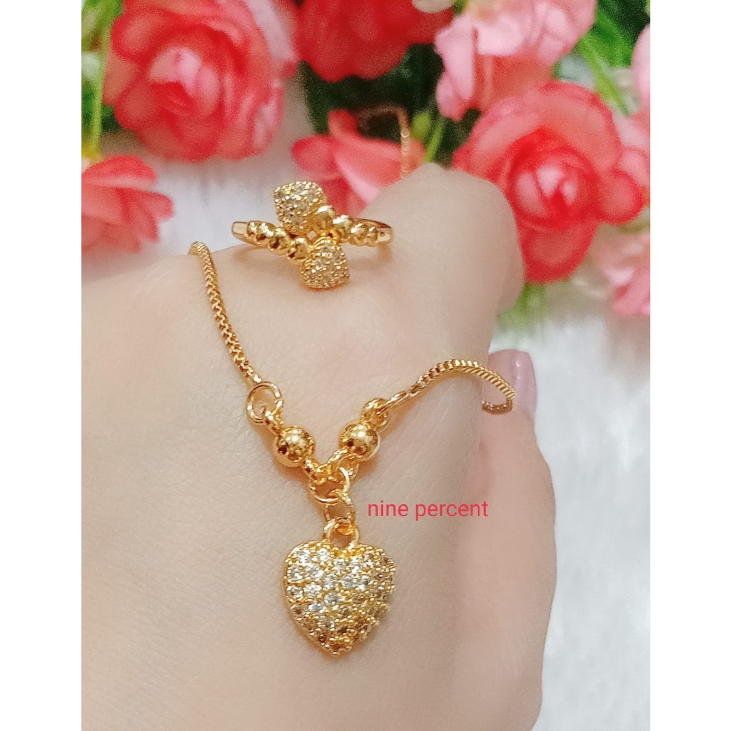 COD,NEW SET PERHIASAN ANAK KALUNG DAN CINCIN/SET PERHIASAN ANAK/AKSESORIS PERHIASAN ANAK
