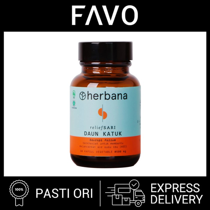 Jual Herbana Relief Sari Daun Katuk 30 Kapsul Meningkatkan Produksi