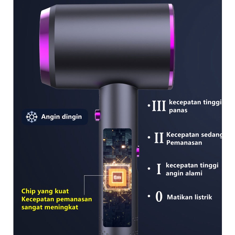 Hair dryer 800W professional perawatan salon alat pengering rambut mini hair dryer low watt mini hair dryer dyson ion Perjalanan