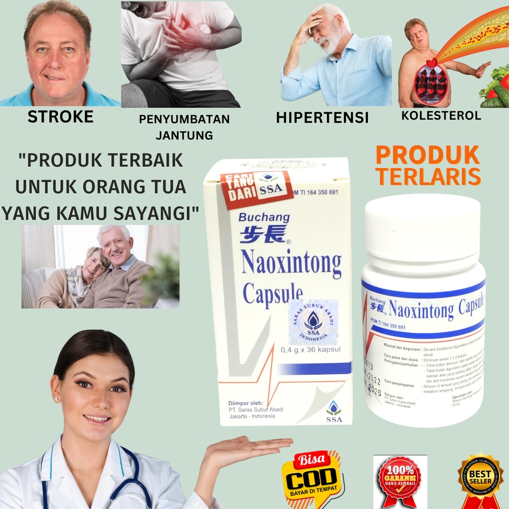 BUCHANG NAOXINTONG CAPSULE obat stroke herbal manjur