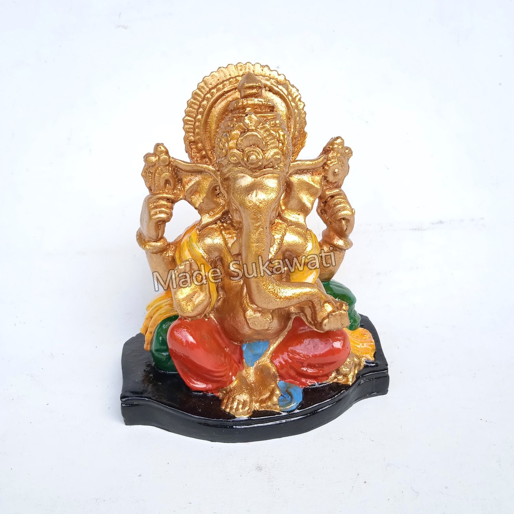 Patung Ganesha Resin tinggi 12cm kerajinan Bali