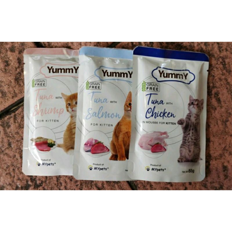 Yummy cat Food 85gr makanan basah