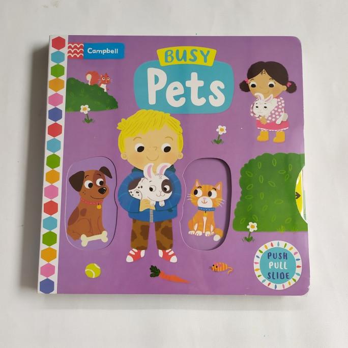 Campbell Push Pull Slide Board Book (Busy Farm/Busy Pets/Busy Zoo Dll)