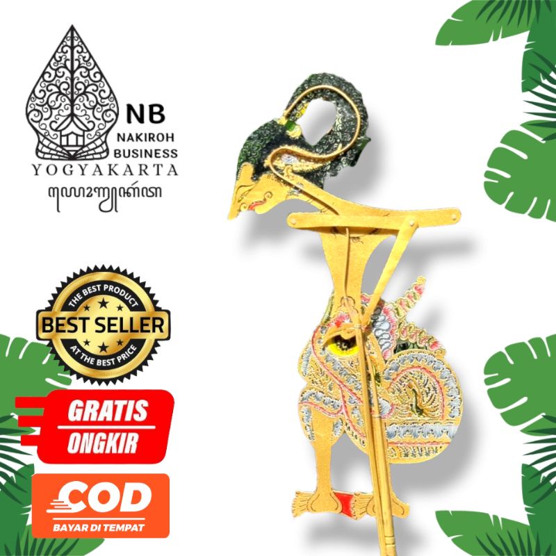 NAKIROHBUSINESS WAYANG ALUSAN KULIT SAPI ASLI TOKOH ARJUNA PREMIUM WAYANG ALUSAN STANDAR PEDALANGAN