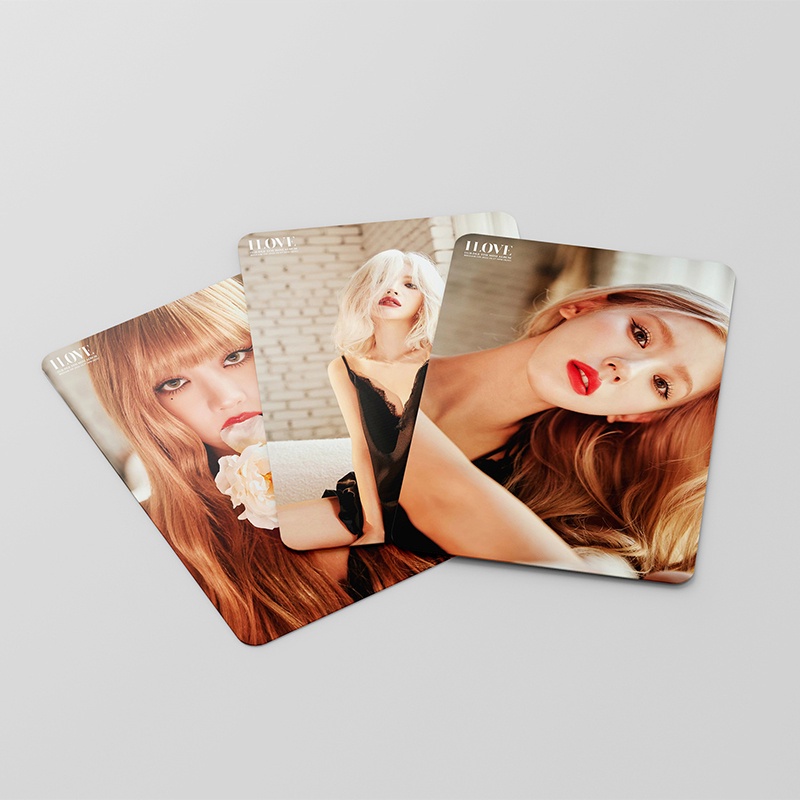 55pcs / box Kartu Foto LOMO I LOVE You 2022