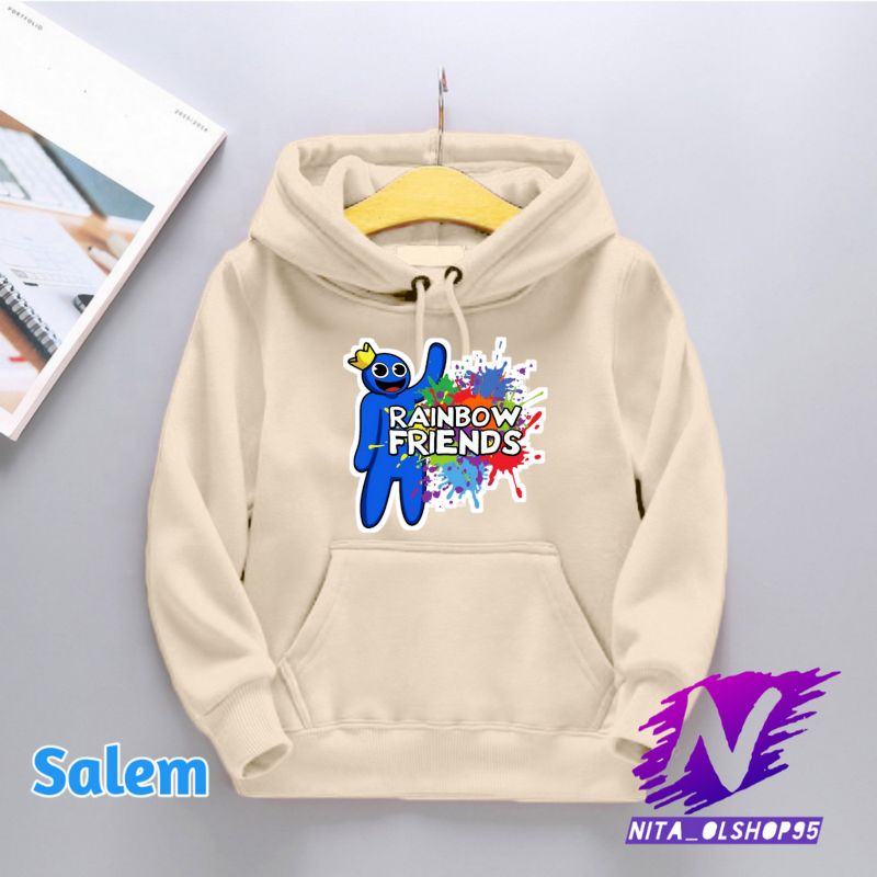 hoodie anak rainbow friends sweater rainbow friends karakter rainbow blue terbaru