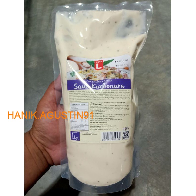 

CHOICE L SAUS KARBONARA l CARBONARA SAUCE 1KG