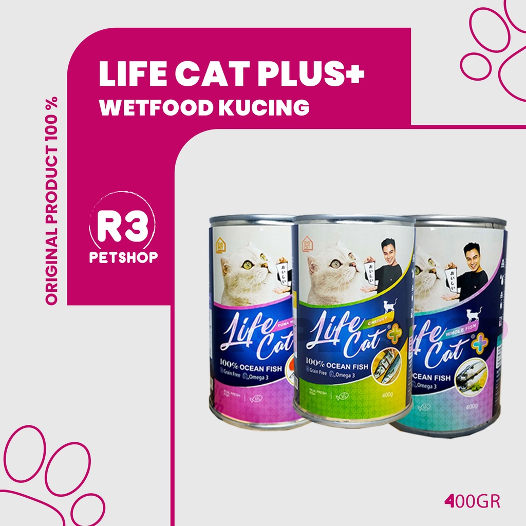 Life cat plus 400gr makanan basah kucing