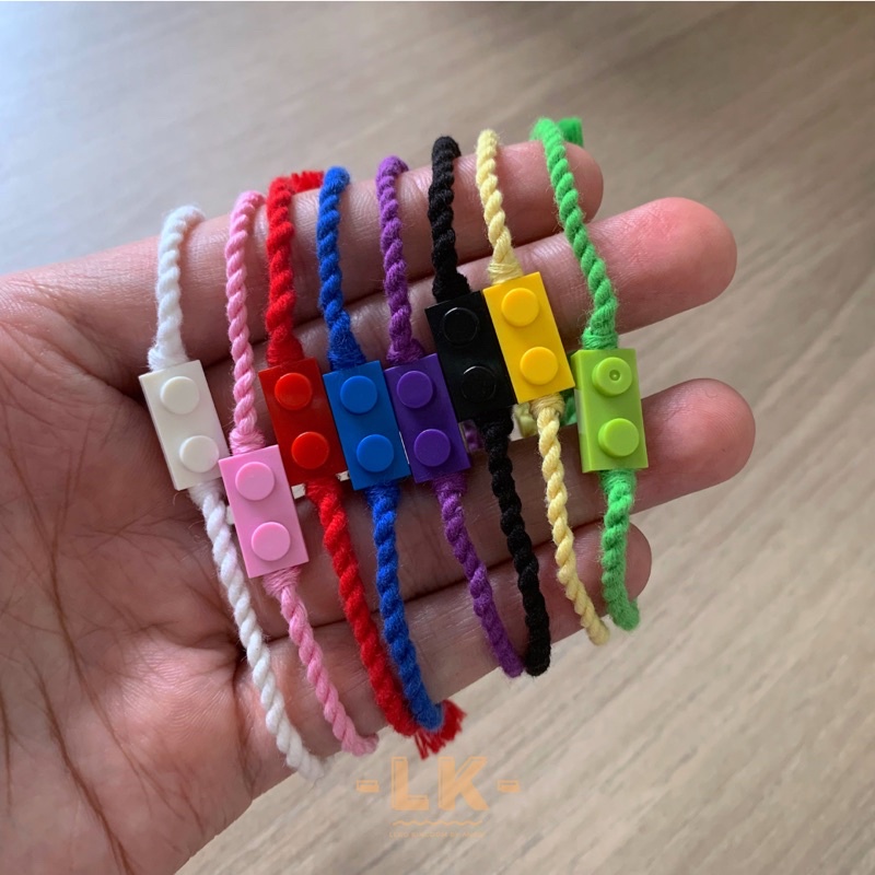 Gelang tali brick lego untuk persahabatan/ Gelang/ Bracelet / Couple Friendship