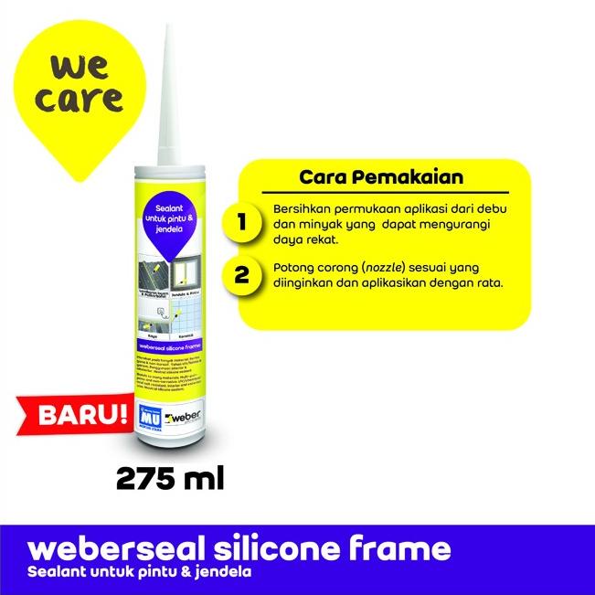 MU Weber Weberseal Silicone Frame Sealant Pintu & Jendela 275 ml - White