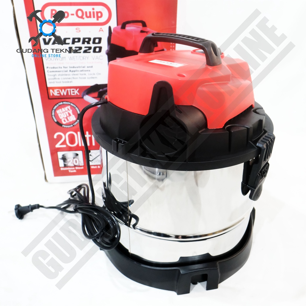 Vacuum Cleaner Wet &amp; Dry PROQUIP 20L VAC PRO 1220 / Mesin Penyedot Debu Basah &amp; Kering 20 Liter VAC PRO 1220