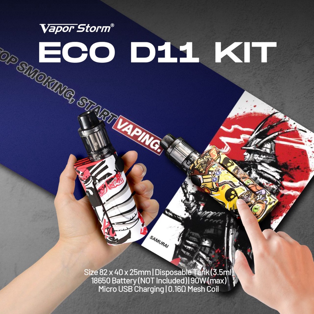 VAPOOR STORM ECO D11 POD KIT ORIGINAL 100%