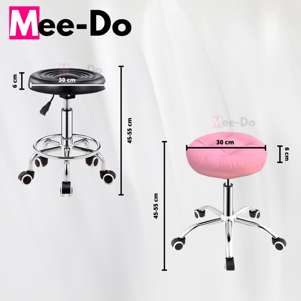 Mee Do Kursi Salon Hidrolik Bulat Roda Barstool Hydraulic Bangku Kantor Roda Stool