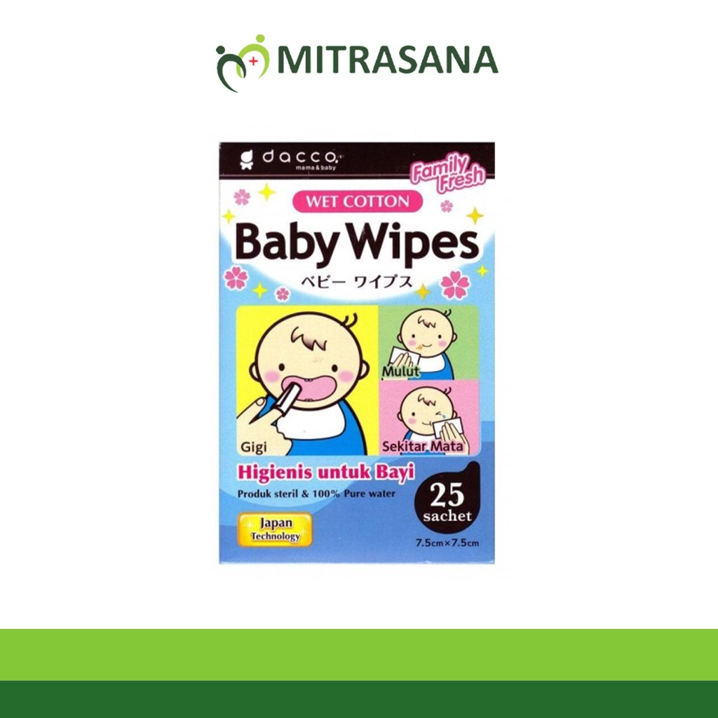 Dacco Baby Wipes isi 25 sachet