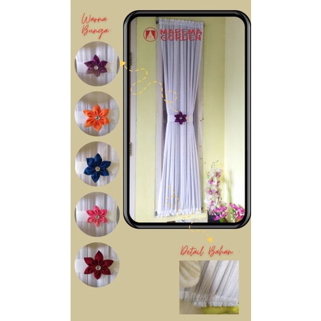 Gorden ikat minimalis/gorden minimalis kupu-kupu