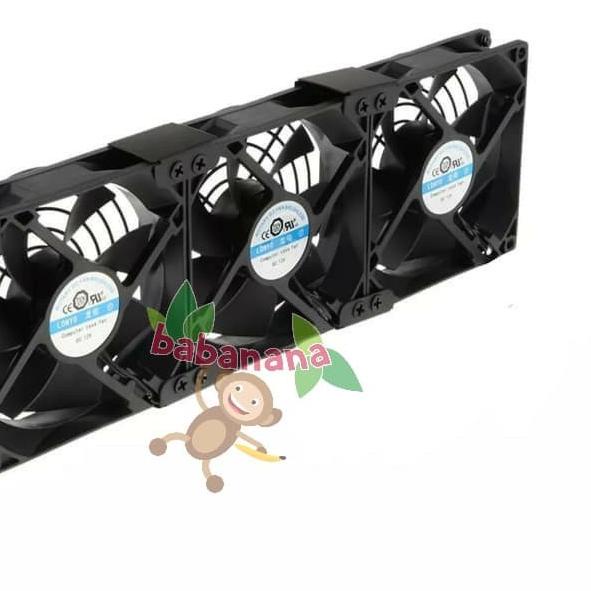 Bracket VGA PCI 3 fan extension 80 90 mm TIDAK TERMASUK FAN