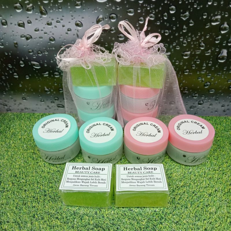 Paket Herbal Algae Pink &amp; Hijau 100% Original