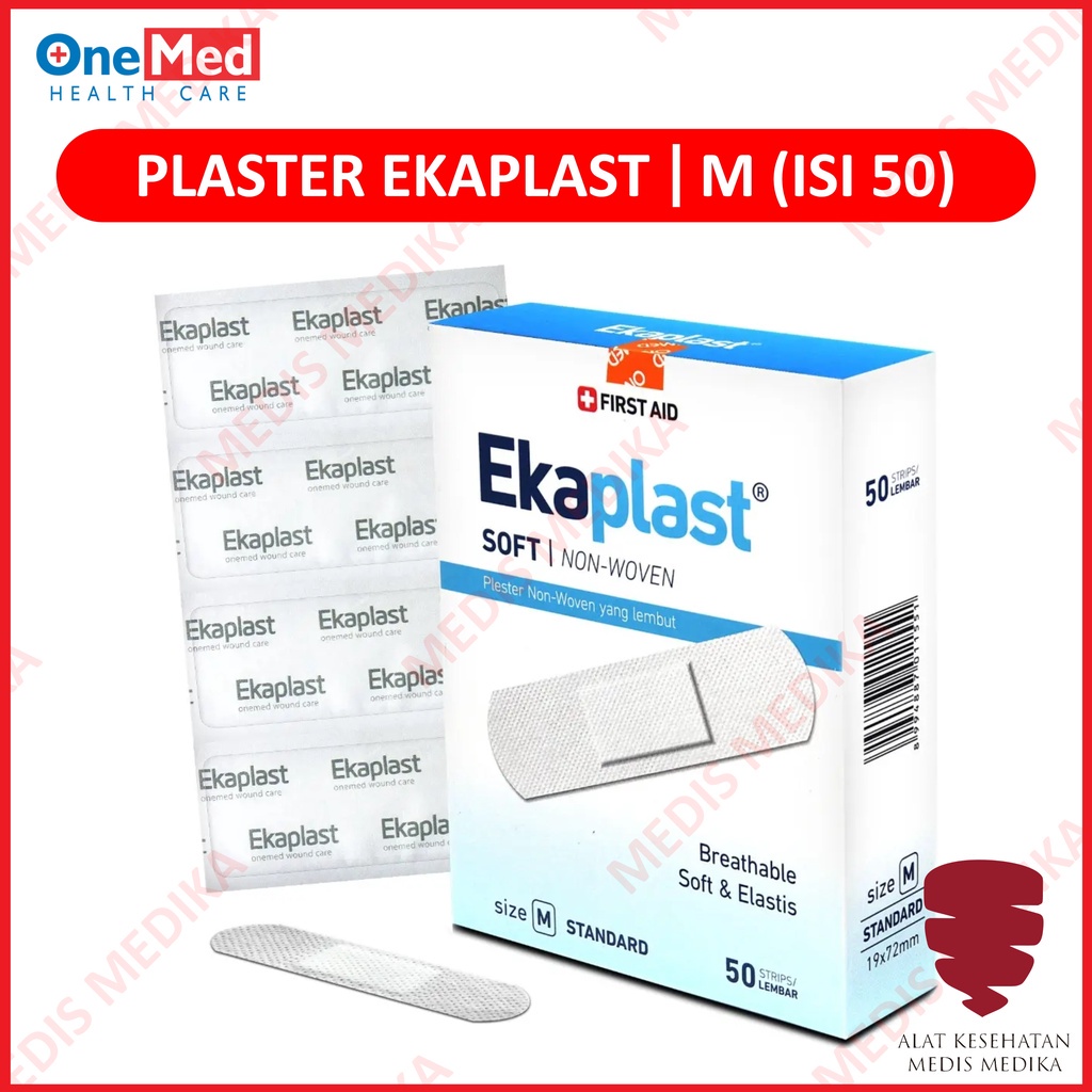 Ekaplast Plester Luka Darurat Non Woven Soft Onemed Peralatan P3K Box