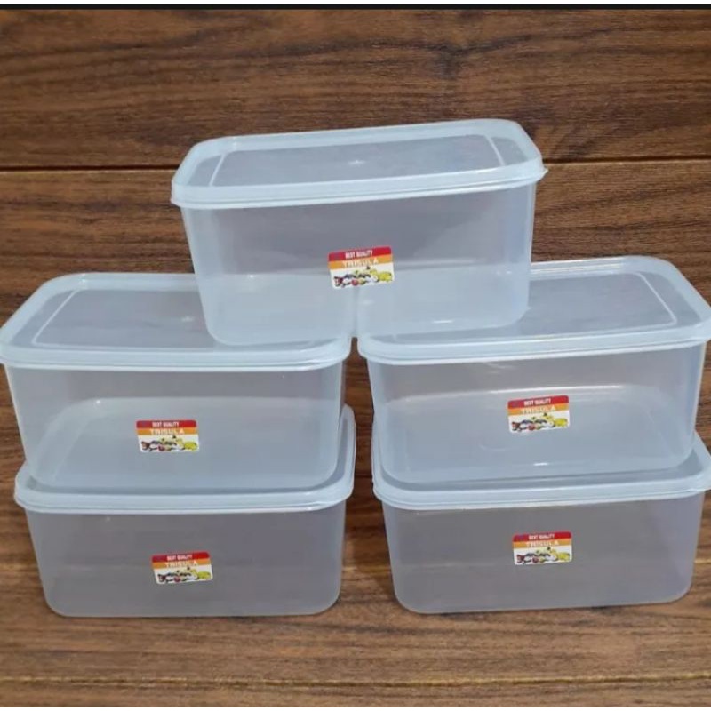 Box/Kotak/Container/Toples Makanan Kue Donat Varia Pack 3500 ml Toples Food Box 3500 Ml Bening/ Temp