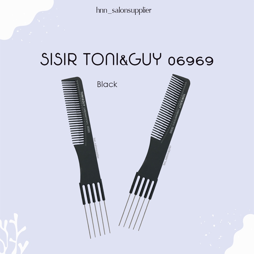 Sisir Potong Rambut Salon Barbershop Proffesional Toni and Guy Carbon Antitastic 06969