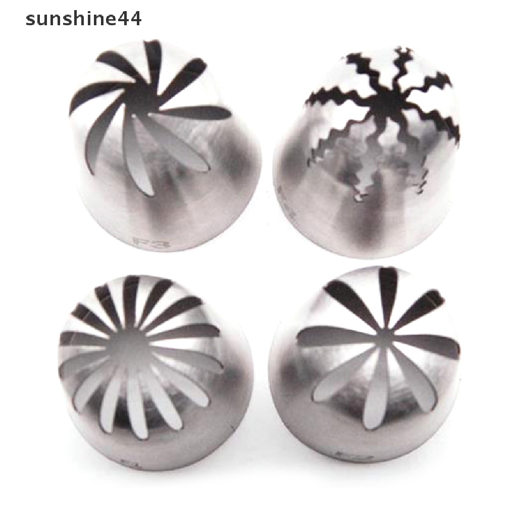 Sunshine Spuit Piping Stainless Steel Bentuk Bunga Mawar Ukuran Besar Untuk Dekorasi Kue