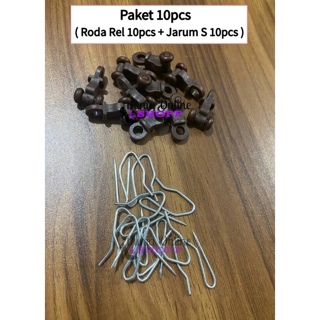 Roda Rel Gorden & Pengait Gorden/Kawat Gorden/Cantolan Gorden