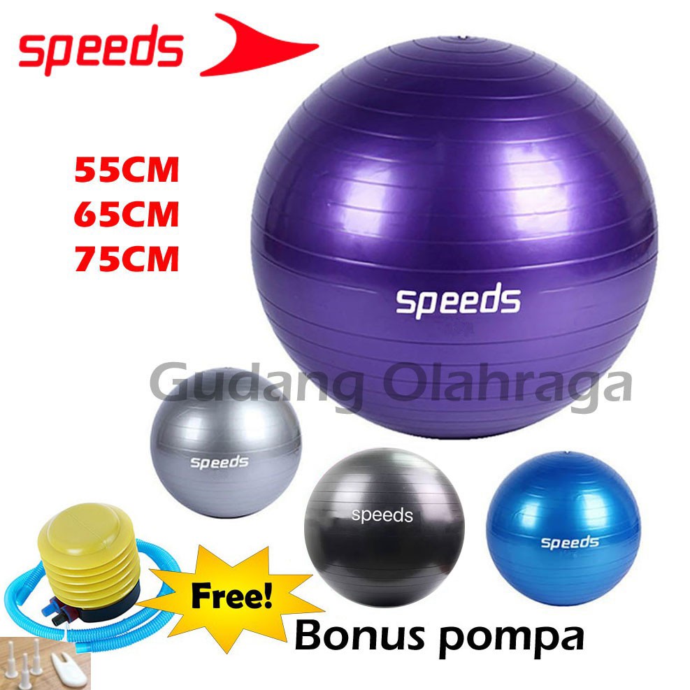 Gymball Olahraga Wanita Murah Kekinian Viral Kuat Tebal Karet Yoga Fitness Pilates Alat Therapy Ball