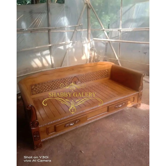 Bale Bale Bagong Kayu Jati, Bangku Bale Bale Bagong Minimalis Kayu Jati