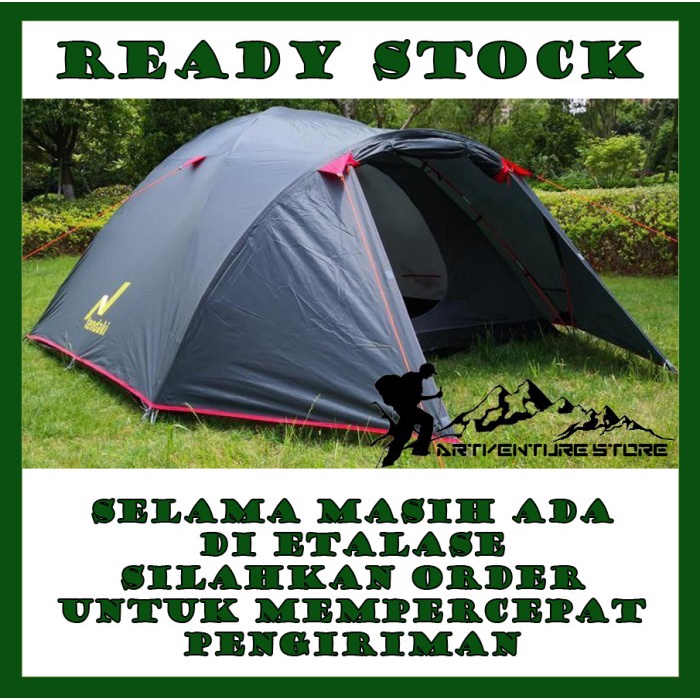 Tenda Camping Tenda Tendaki Borneo 3 Tenda Untuk 3-4 Orang Mis Go Ganti Nama Tendaki