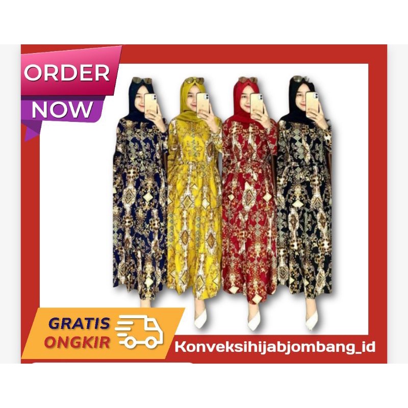 GAMIS KATUN JUMBO Gamis Bunga Katun JEPANG MOTIF SUNRISE RASTI ETNIK RETRO POLKADOT VINTAGE BUSUI GA