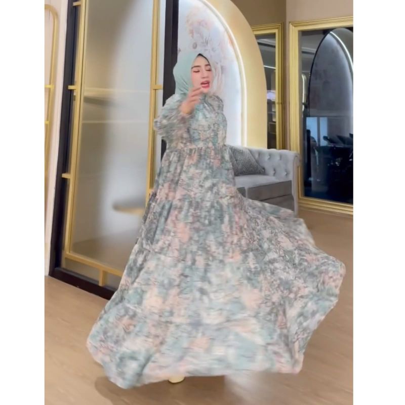 dress maxi abstrak shellasaukia