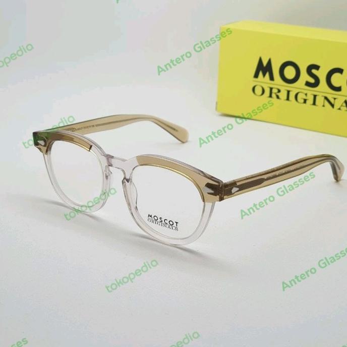 Frame Kacamata Moscot Lemtosh Two Tone Clear Grade Original