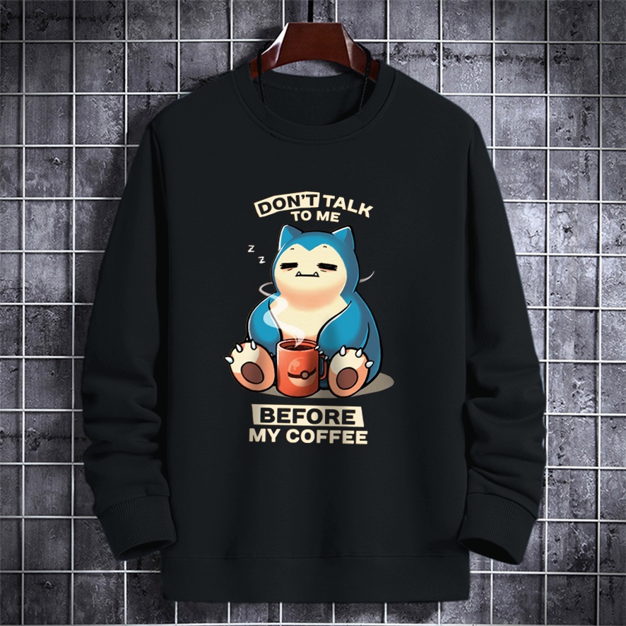 Sweater crewneck pria DONT TALK TO ME baju cowok sweatshirt murah