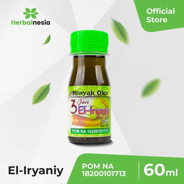El Iryaniy BPOM Minyak Oles Daun Bungkus Papua Original Pemanjang Alat