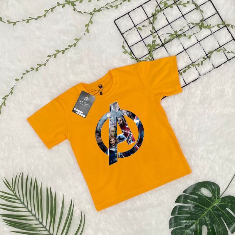 Kaos Distro Anak Laki Laki M - XXL Baju Pria Avengers 1 - 9 Tahun