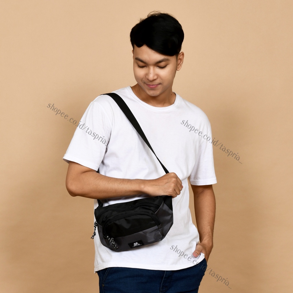 Tas Selempang Pria Cowok Waistbag Tas Slempang Murah Terbaru Kualitas Premium