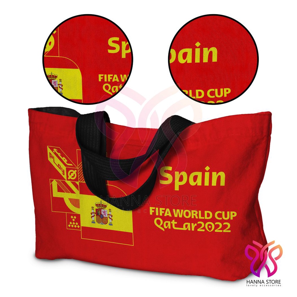 Tas Tote Bag Piala Dunia World Cup 2022 Spanyol