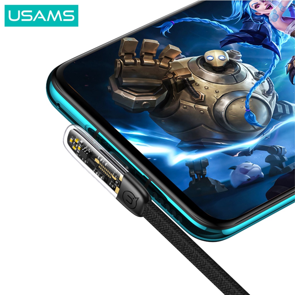 USAMS Iceflake Kabel Data Gaming Type C to Type C PD 100W