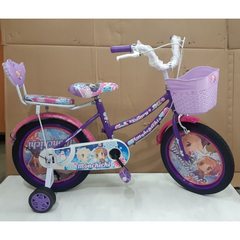 sepeda mini atlantis bell 16 -18 inch kuda poni, unicorn, princess