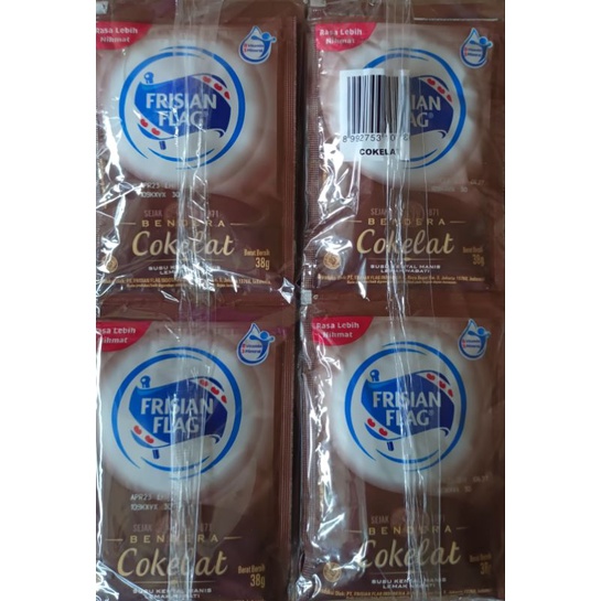 

frisian flag bendera kental manis coklat 38gr renteng isi 6 sachet