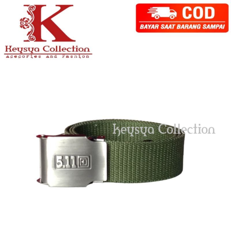 sabuk pria bahan kanvas ikat pinggang pria model jepit
