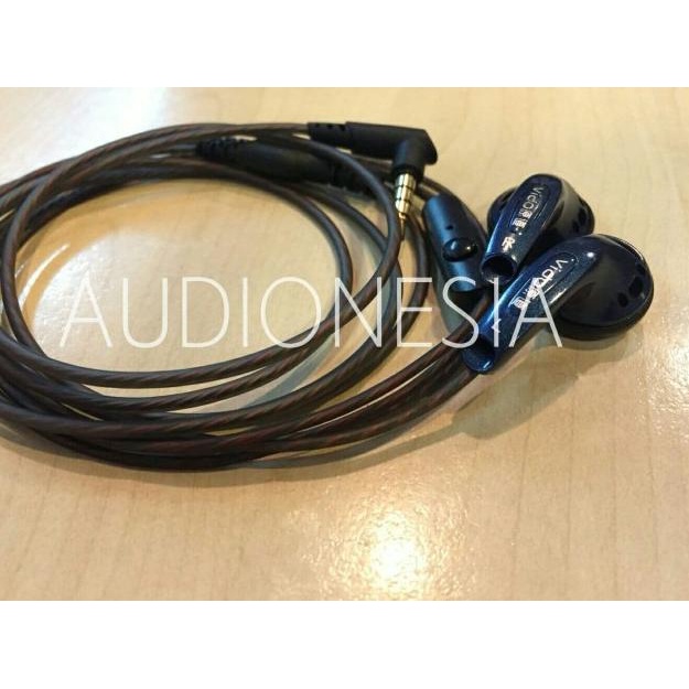 Earbud Vido Recable - Grey Copper with Mic recab reter cable kabel