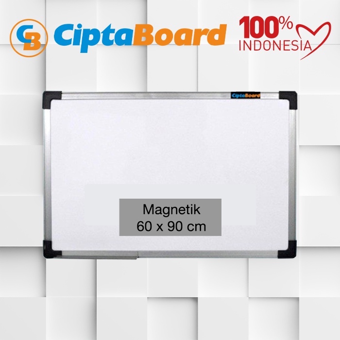 

Whiteboard / Papan tulis / Papan board / Mading / Magnet Cipta 60 x 90 cm