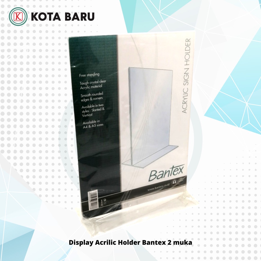 

Display Acrilic Holder Bantex 2 muka